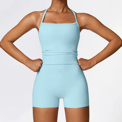 Fitness Yoga Set Gym Sport Suits Sexy Women Sports Wear Girl Clothing Booty Yoga Pants Leggings Bra Top Sportswear
