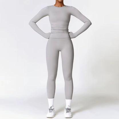 Fitness Yoga Set Gym Sport Suits Sexy Women Sports Wear Girl Clothing Booty Yoga Pants Leggings Bra Top Sportswear
